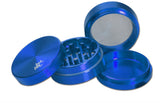 Grinder Black Leaf Aluminium Anonised 4 piezas