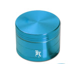 Grinder Black Leaf Aluminium Anonised 4 piezas