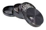 Grinder Black Leaf New Edge Grey 4 piezas