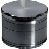 Grinder Black Leaf New Edge Grey 4 piezas