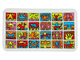 K. Haring Glass Tray Multi