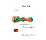 EYCE Pipa de Silicon Bowl Cristal