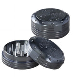 Black Leaf Deep Engraving Grinder Silver