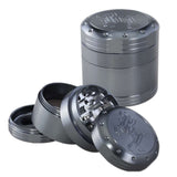 Black Leaf Deep Engraving Grinder Silver