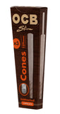 OCB Slim conos  Sin Blanquear 3 pzs 109 mm